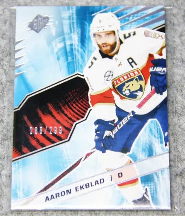2018-19 Aaron Ekblad #13 Upper Deck SPx Stars SN#286 - front