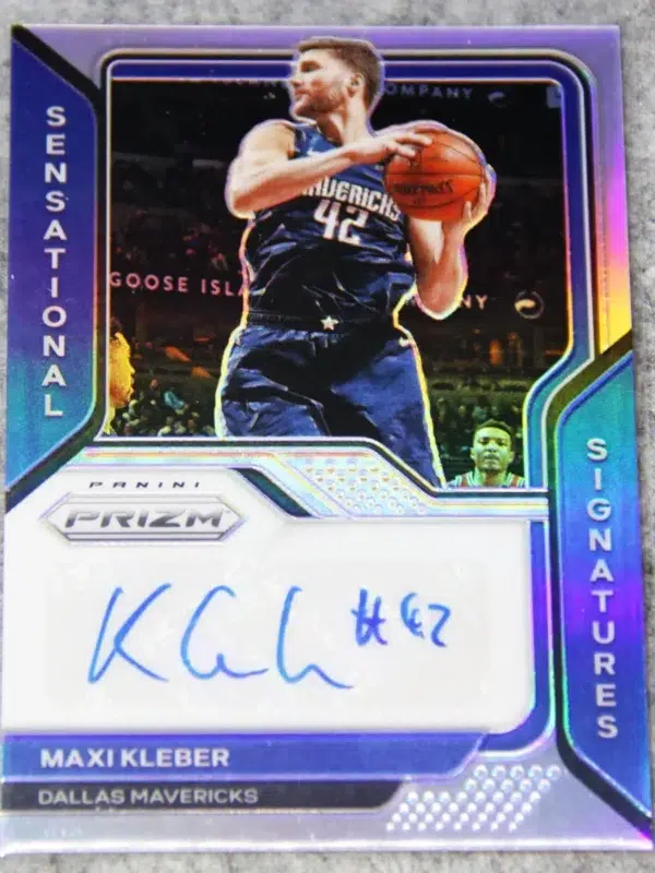 2020-21 Maxi Kleber #SS-MAX Panini Prizm Sensational Signatures Silver Prizm - front