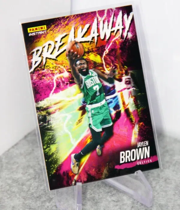 2021-22 Jaylen Brown #B7 Panini Instant Breakaway SP SN#2819 - stand