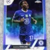 2022-23 Raheem Sterling #113 Topps Chrome UEFA Champions League Blue Refractor SN#88 - front