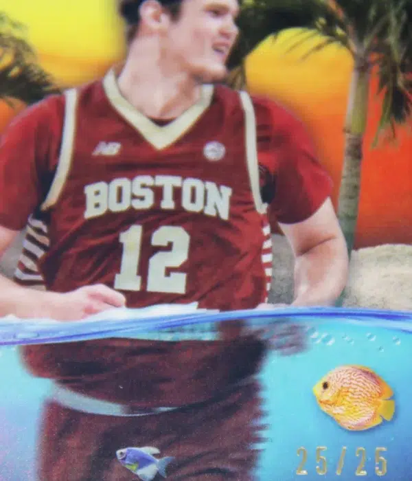 2023-24 Quinten Post #VV-19 Topps Bowman Best U Victory Vibes Orange Refractor SN#25 - detail