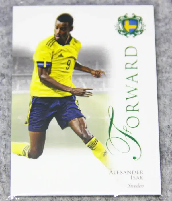 2023 Alexander Isak #071 Futera Unique Football Forward Emerald SN#12 - front
