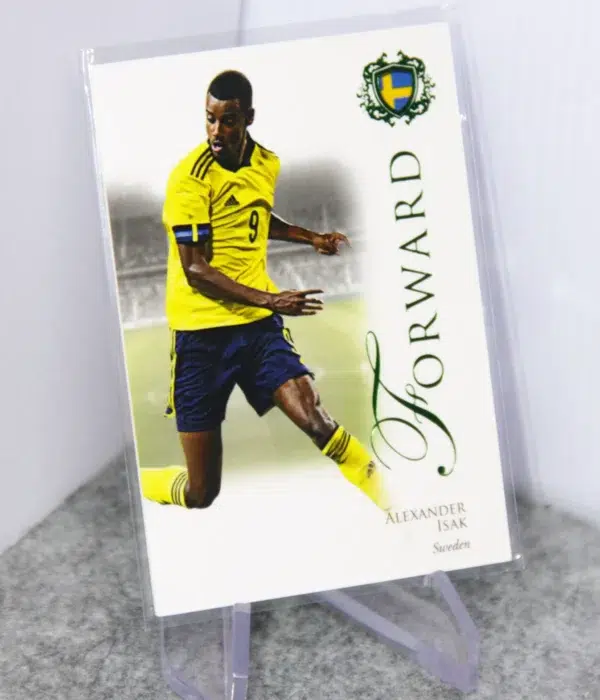 2023 Alexander Isak #071 Futera Unique Football Forward Emerald SN#12 - stand