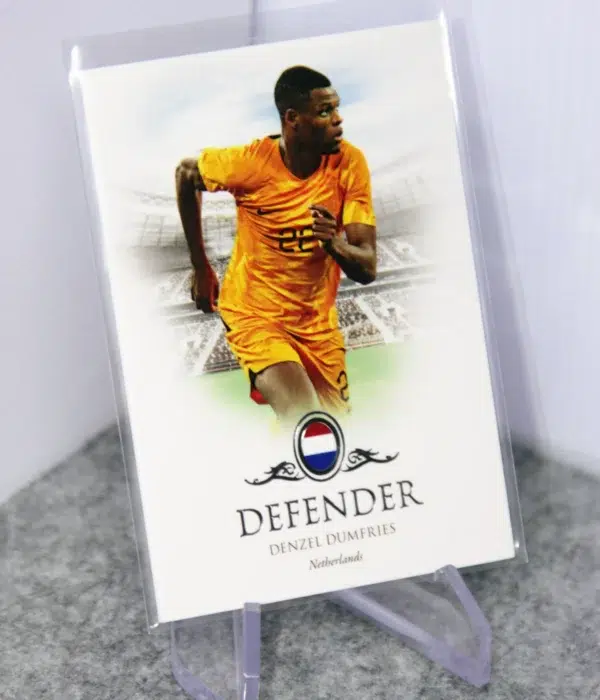 2023 Denzel Dumfries #012 Futera Unique Football Defender Silver SN#45 - stand