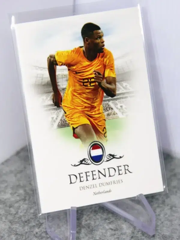 2023 Denzel Dumfries #012 Futera Unique Football Defender Silver SN#45 - stand