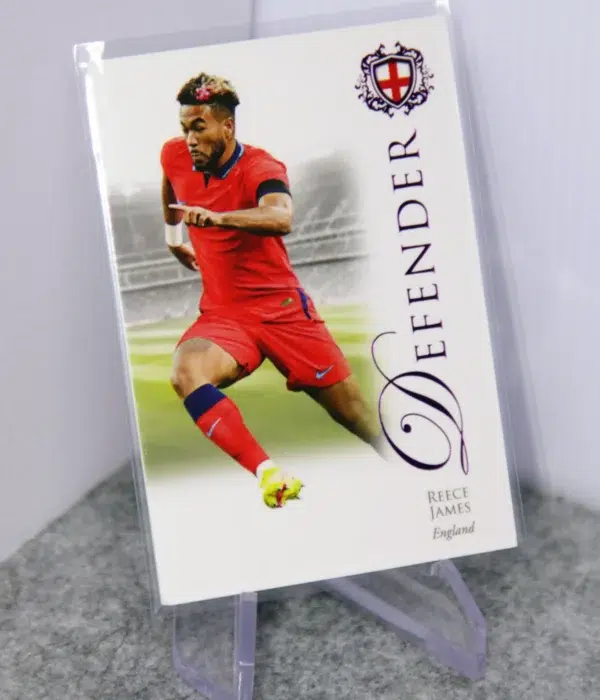 2023 Reece James #017 Futera Unique Football Defender Amethyst SN#5 - stand