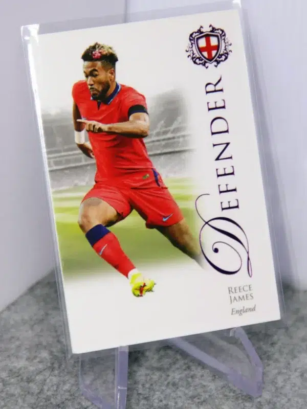 2023 Reece James #017 Futera Unique Football Defender Amethyst SN#5 - stand
