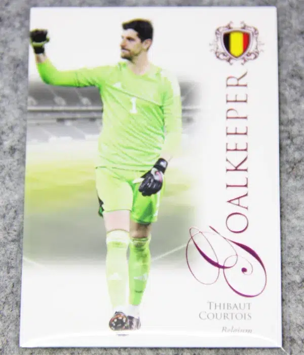 2023 Thibaut Courtois #002 Futera Unique Football Pink SN#14 - front