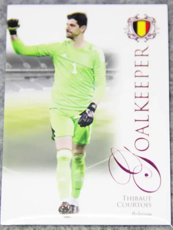 2023 Thibaut Courtois #002 Futera Unique Football Pink SN#14 - front