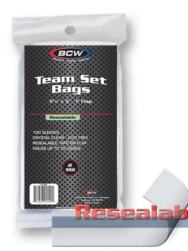 BCW Resealable Team Set Bags - supplier2