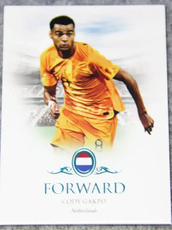 2023 Cody Gakpo #067 Futera Unique Football Forward Turquoise SN#33 - front