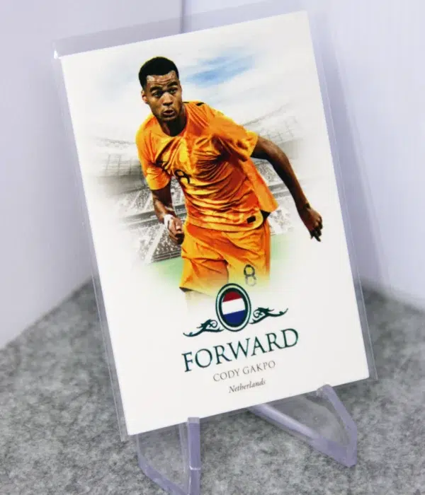 2023 Cody Gakpo #067 Futera Unique Football Forward Turquoise SN#33 - stand