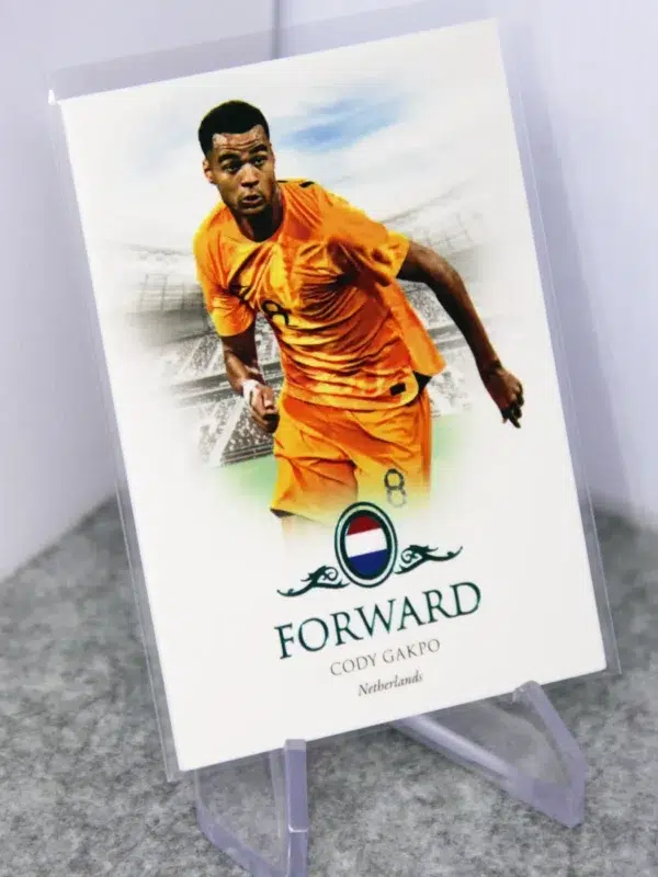 2023 Cody Gakpo #067 Futera Unique Football Forward Turquoise SN#33 - stand