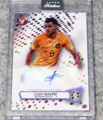 2023 Cody Gakpo #PA-CG Topps Pristine UEFA Road to 2024 Euro Autograph - front