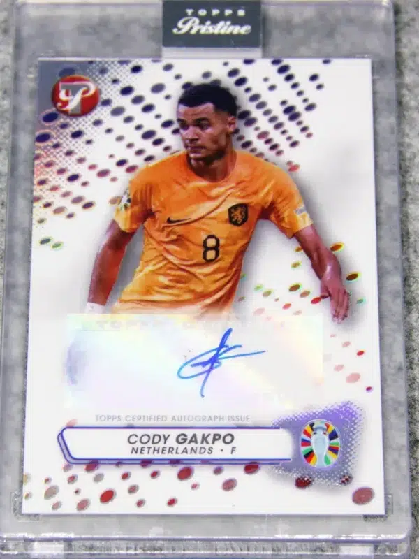 2023 Cody Gakpo #PA-CG Topps Pristine UEFA Road to 2024 Euro Autograph - front