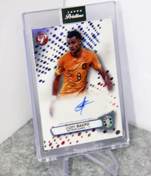2023 Cody Gakpo #PA-CG Topps Pristine UEFA Road to 2024 Euro Autograph - stand