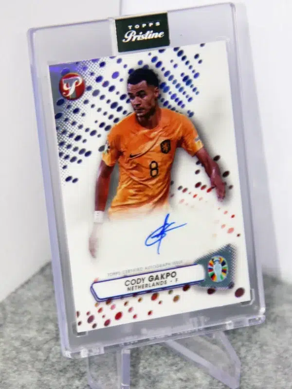 2023 Cody Gakpo #PA-CG Topps Pristine UEFA Road to 2024 Euro Autograph - stand