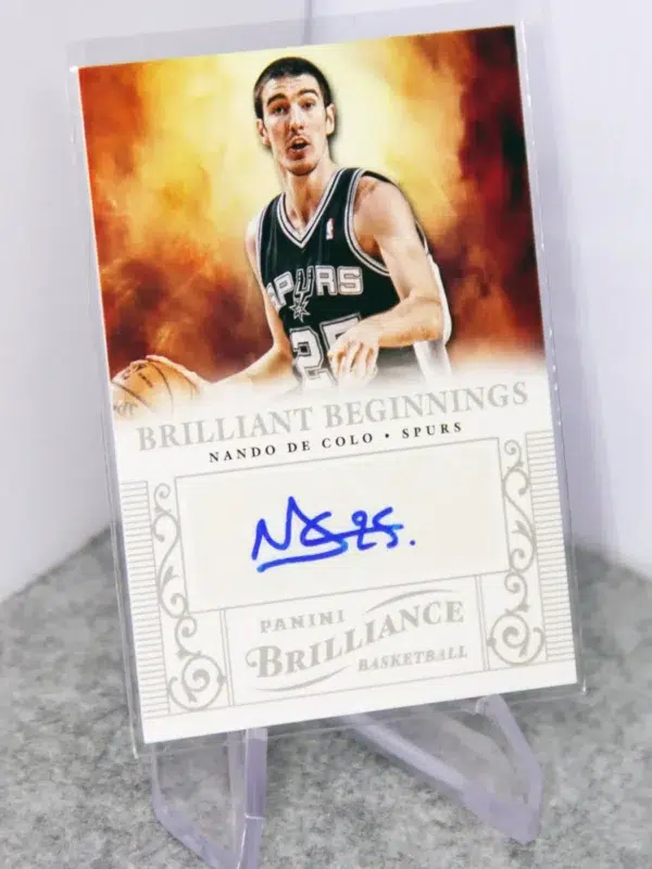 2012-13 Nando de Colo #51 Panini Brilliance Brilliant Beginnings Auto - stand