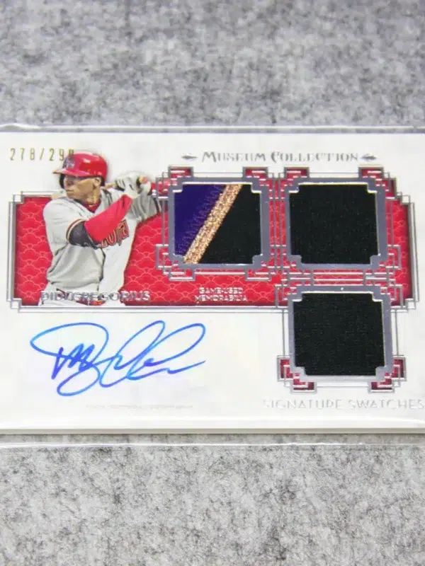 2014 Didi Gregorius #SST-DG Topps Museum Collection Signature Swatches Autograph SN#278 - front