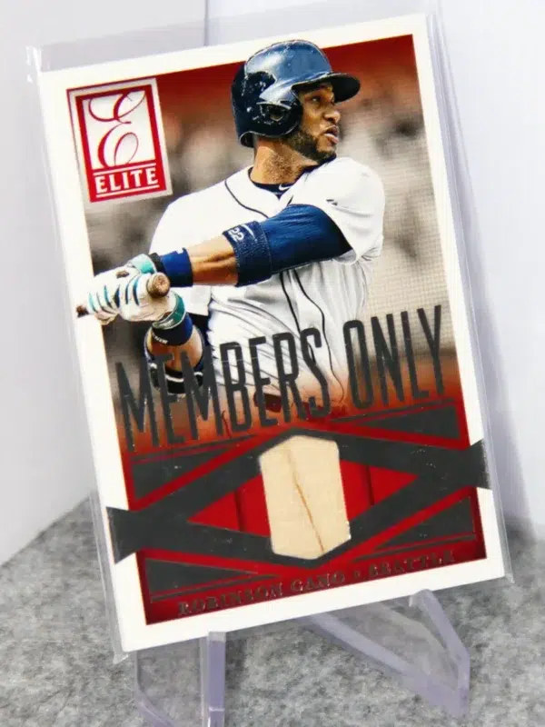 2015 Robinson Cano #43 Panini Elite Members Only Materials Bat Relic - stand