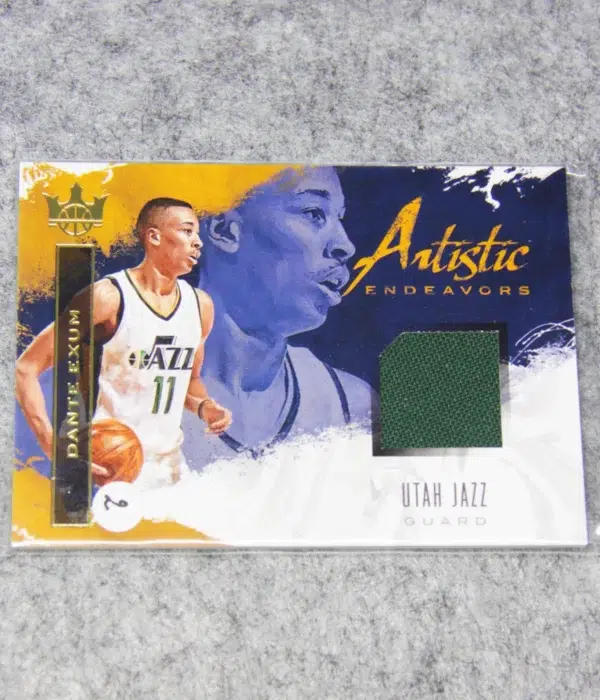 2017-18 Dante Exum #AE-DE Panini Court Kings Artistic Endeavors SN#77 - front