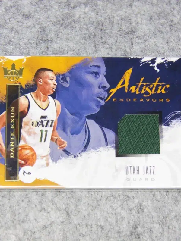 2017-18 Dante Exum #AE-DE Panini Court Kings Artistic Endeavors SN#77 - front