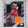 2018-19 LeBron James #59 Panini Prizm Sensational Swatches Orange GU Patch - front