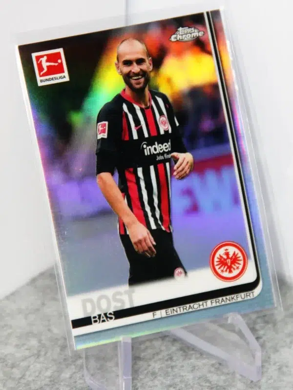 2019-20 Bas Dost #42 Topps Chrome Bundesliga Refractor - stand