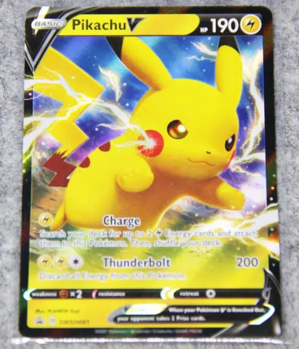 2019 Pikachu V SWSH061 Pokemon Sword & Shield Black Star Promo Holo - front