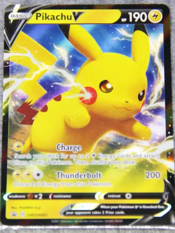 2019 Pikachu V SWSH061 Pokemon Sword & Shield Black Star Promo Holo - front