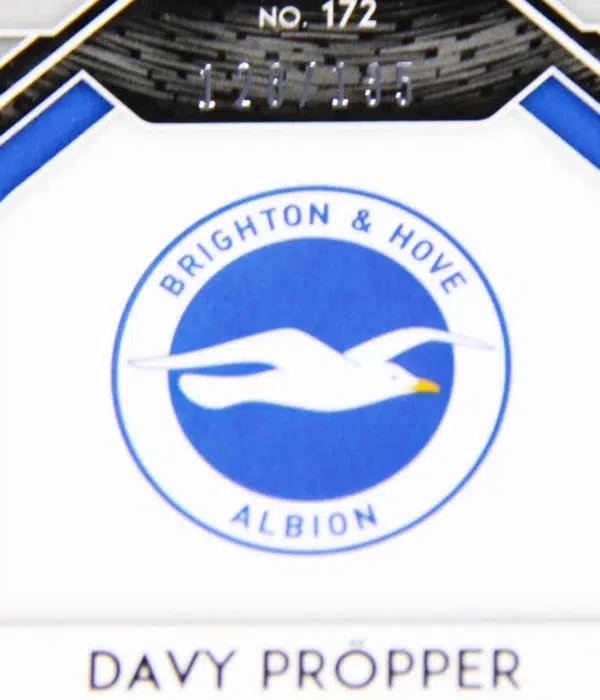 2020-21 Davy Propper #172 Panini Prizm Premier League Red Mojo Prizm SN#128 - detail