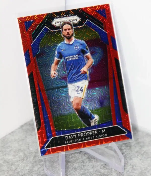 2020-21 Davy Propper #172 Panini Prizm Premier League Red Mojo Prizm SN#128 - stand