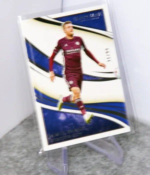 2020 Jamie Vardy #144 Panini Immaculate Collection SN#91 - stand
