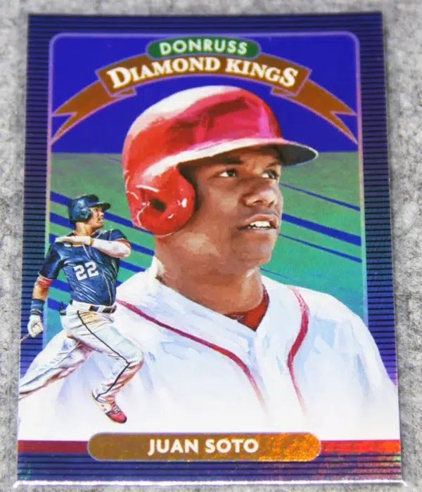 2020 Juan Soto #23 Panini Donruss Diamond Kings Foil - front