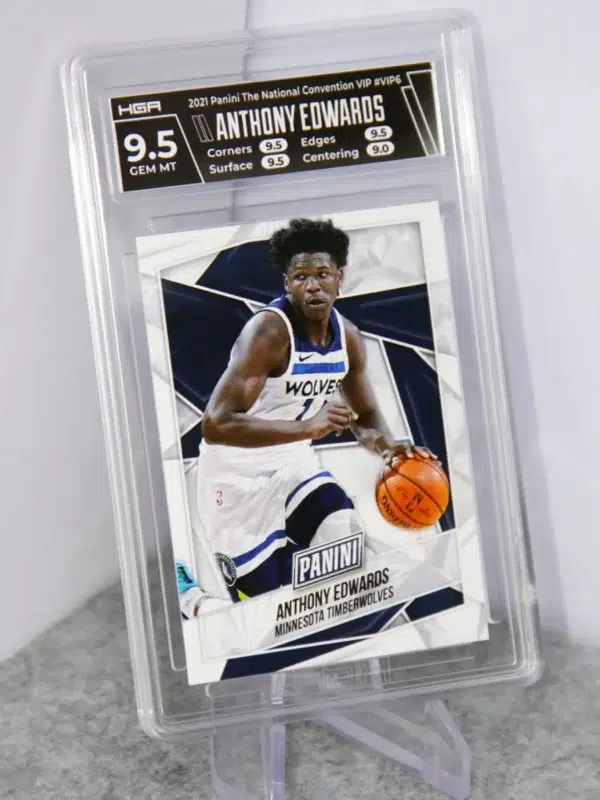 2021-22 Anthony Edwards #VIP6 Panini The National Convention VIP HGA 9.5 GEM MT - stand