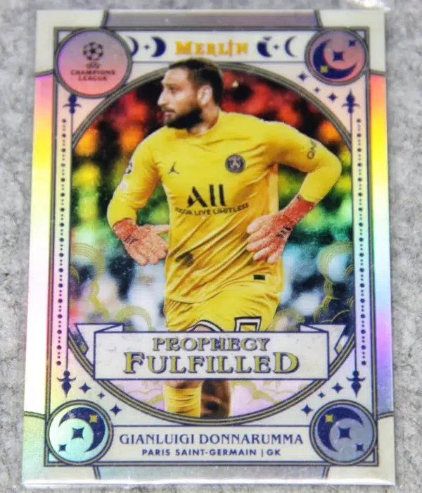 2021-22 Gianluigi Donnarumma #PF-1 Topps Merlin UEFA Champions League Prohegy Fulfilled - front