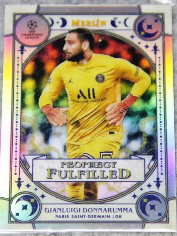 2021-22 Gianluigi Donnarumma #PF-1 Topps Merlin UEFA Champions League Prohegy Fulfilled - front