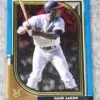 2021 Hank Aaron #55 Topps Museum Collection Blue Parallel SN#133 - front