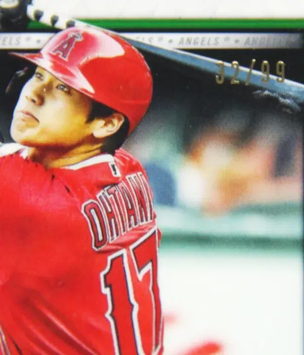 2021 Shohei Ohtani #28 Topps Tribute Green SN#32 HGA 9 MINT - detail