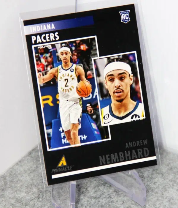 2022-23 Andrew Nembhard #81 Panini Chronicles Pinnacle RC - stand