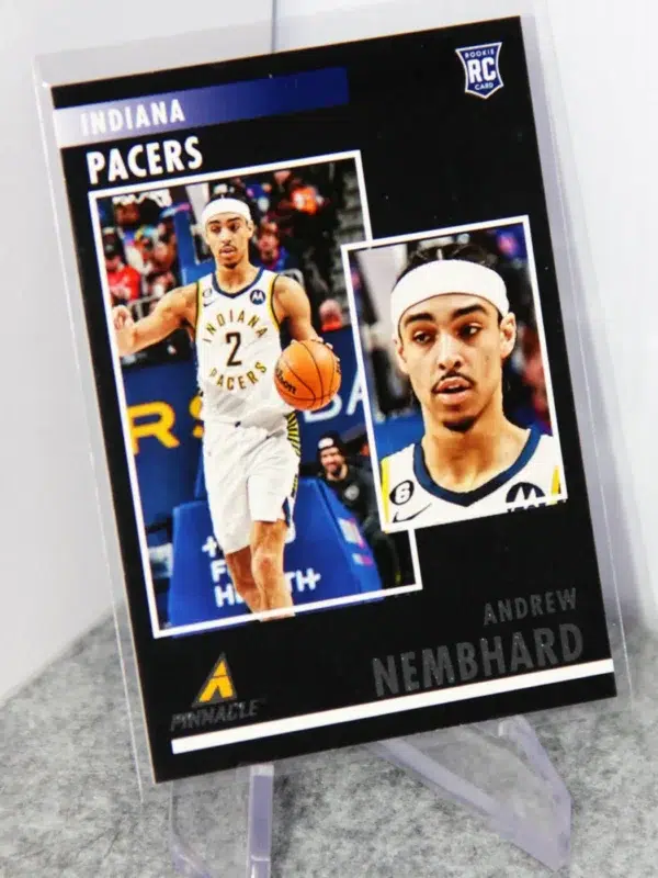 2022-23 Andrew Nembhard #81 Panini Chronicles Pinnacle RC - stand