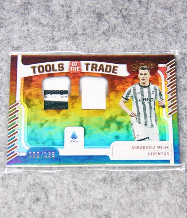 2022-23 Arkadiusz Milik #AT-AMI Panini Chronicles Absolute Soccer Tools of the Trade SN#69 - front