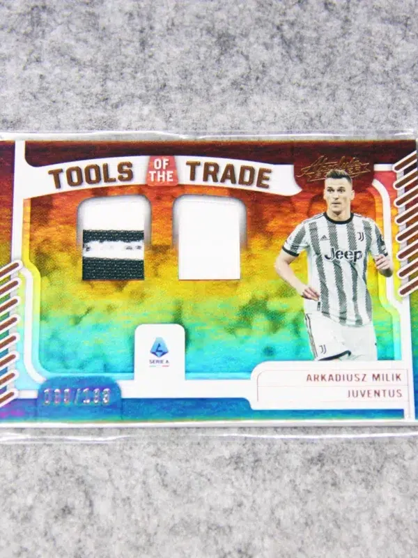 2022-23 Arkadiusz Milik #AT-AMI Panini Chronicles Absolute Soccer Tools of the Trade SN#69 - front