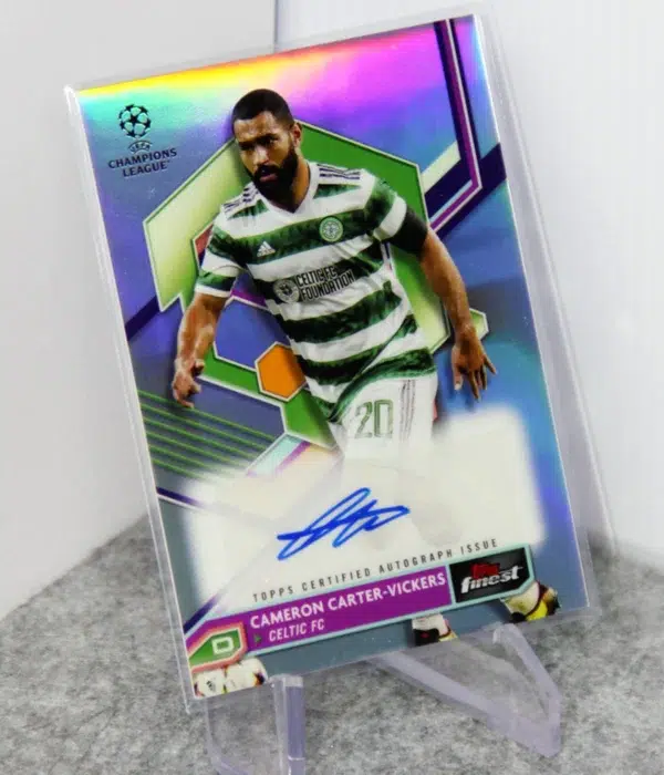 2022-23 Cameron Carter-Vickers #A-CC Topps Finest UEFA Champions League Autograph - stand