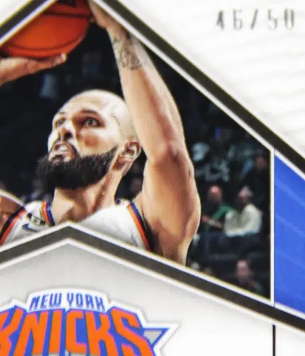 2022-23 Evan Fournier #LS-EKN Panini Obsidian Electric Etch Orange Autograph SN#46 - detail