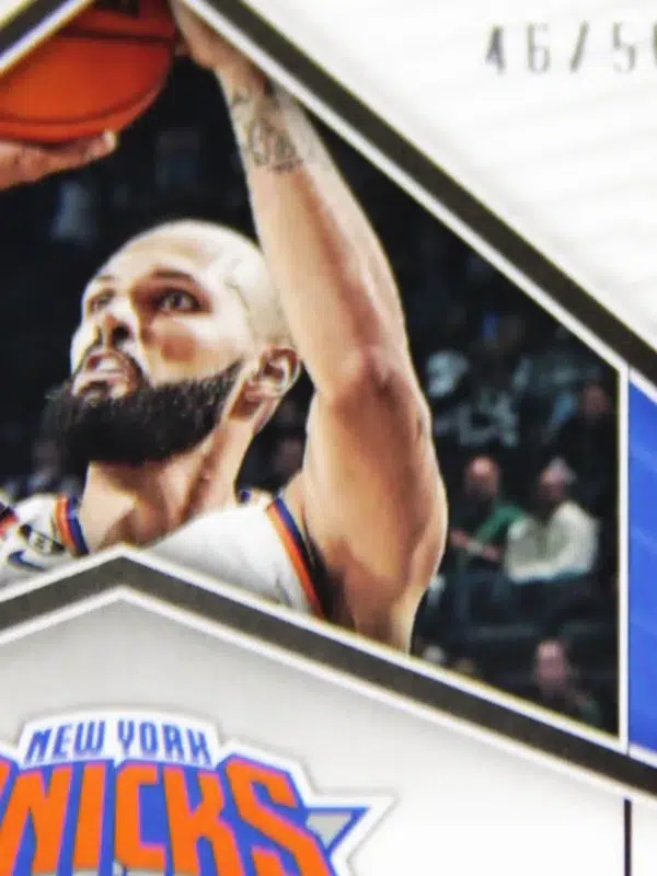 2022-23 Evan Fournier #LS-EKN Panini Obsidian Electric Etch Orange Autograph SN#46 - detail