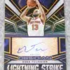 2022-23 Evan Fournier #LS-EKN Panini Obsidian Electric Etch Orange Autograph SN#46 - front