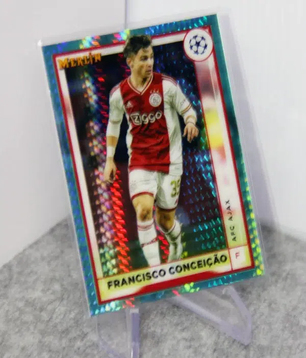 2022-23 Francisco Conceicao #11 Topps Merlin UEFA Champions League Aqua - stand