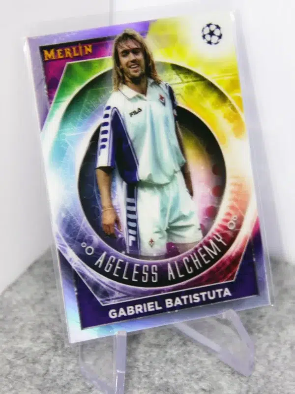 2022-23 Gabriel Batistuta #AA-18 Topps Merlin UEFA Champions League Ageless Alchemy - stand