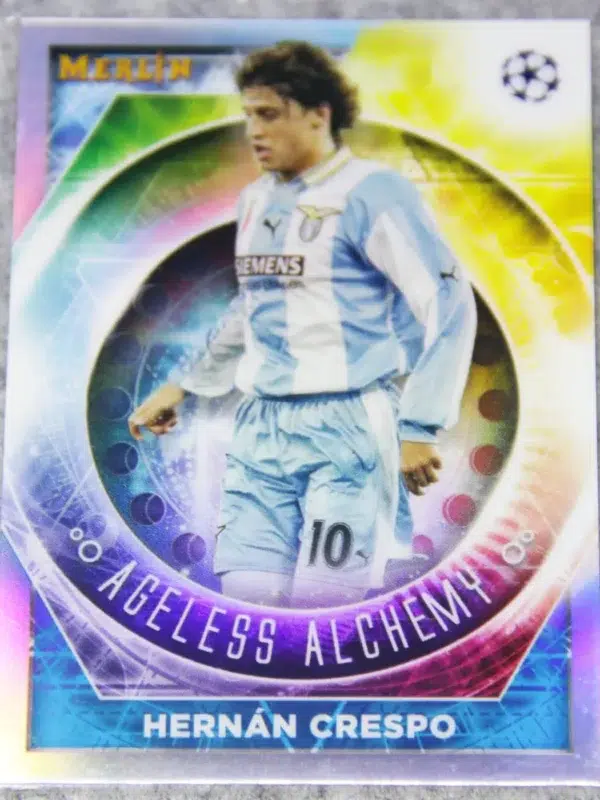 2022-23 Hernan Crespo #AA-19 Topps Merlin UEFA Champions League Ageless Alchemy - front